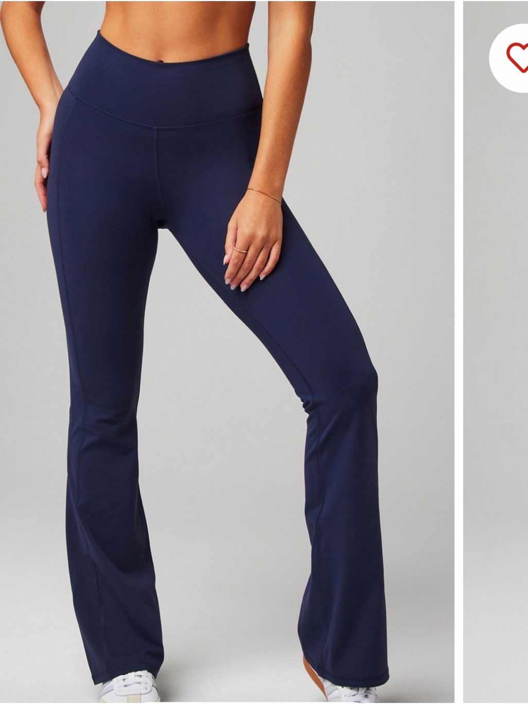 Fabletics Oasis High-Waist Navy Flare Active Pants